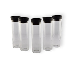 Discountershop 5x Stijlvolle Transparante Borosilicat Glazen Schenkkan | Schenkkan, Karaf, Schenkkannetje - Inhoud 5 Liter Lengte 27 cm – diameter 8cm Discountershop 5x Stijlvolle Transparante Borosilicat Glazen Schenkkan | Schenkkan, Karaf, Schenkkannetje - Inhoud 5 Liter Lengte 27 cm – diameter 8cm