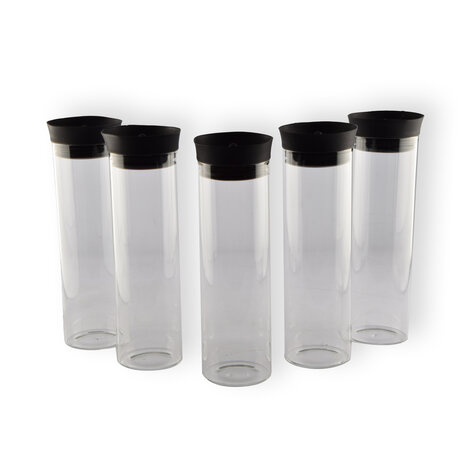 Discountershop 5x Stylish Transparent Borosilicat Glass Jug | Pour jug, Carafe, Pour jug - Contents 5 Liter Length 27 cm – diameter 8cm Discountershop 5x Stylish Transparent Borosilicat Glass Jug | Pour jug, Carafe, Pour jug - Contents 5 Liter Length 27 cm – diameter 8cm