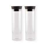 Discountershop 2x Stylish Transparent Borosilicat Glass Jug | Pour jug, Carafe, Pour jug - Contents 2L Length 27 cm – diameter 8cm Discountershop 2x Stylish Transparent Borosilicat Glass Jug | Pour jug, Carafe, Pour jug - Contents 2L Length 27 cm – diameter 8cm