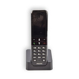 Phillips Zwarte Draadloze Telefoon: Compacte Snoerloze Telefoon 4.5cm x 2cm x 16.5cm met Philips AAA-baterijen, 100-240V Adapter, en Lange Stand-bytijd Phillips Zwarte Draadloze Telefoon: Compacte Snoerloze Telefoon 4.5cm x 2cm x 16.5cm met Philips AAA-baterijen, 100-240V Adapter, en Lange Stand-bytijd