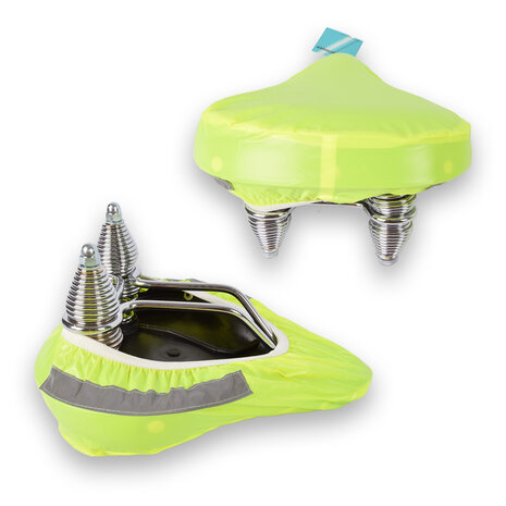 Merkloos Durable Bicycle Saddle Covers - Polyester Saddle Covers with Reflective Stripes – 25cm x 22cm x 8cm