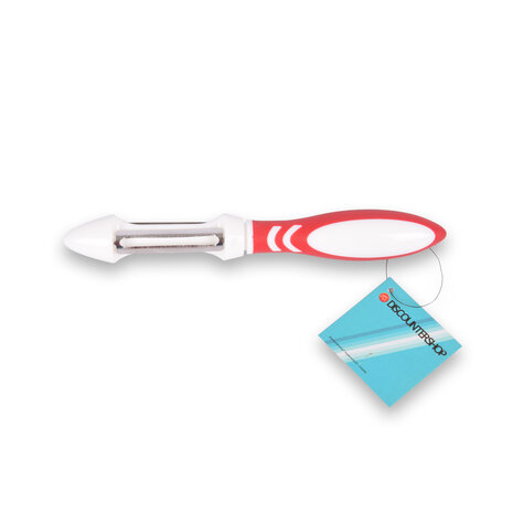 Merkloos Stylish Peeler and Fruit Cutter Set - Plastic and Stainless Steel Kitchen Utensils - 19.5cm x 3cm x 19.5cm Merkloos Stylish Peeler and Fruit Cutter Set - Plastic and Stainless Steel Kitchen Utensils - 19.5cm x 3cm x 19.5cm