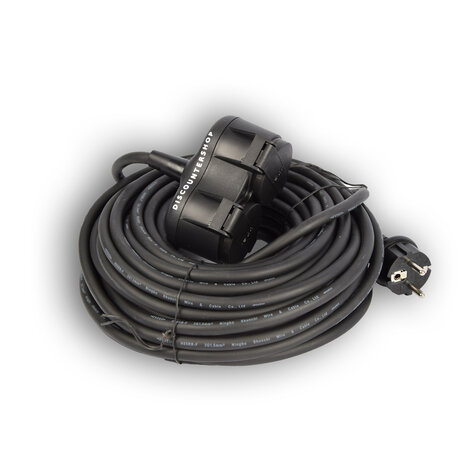 Extension cord with 2 sockets 20 meters - extension cable with 2