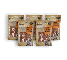 Discountershop 5x Smakelijke Kip Traktatie - Hoogwaardige Traktaties voor Katten - 85g Zak - Met 80% Kip - Zonder Suiker Discountershop 5x Smakelijke Kip Traktatie - Hoogwaardige Traktaties voor Katten - 85g Zak - Met 80% Kip - Zonder Suiker