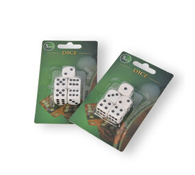 Discountershop High Quality Dice Set of 10 Pieces - Plastic Playing Stones - White/Black - 1.5cm x 1.5cm - 50g Discountershop High Quality Dice Set of 10 Pieces - Plastic Playing Stones - White/Black - 1.5cm x 1.5cm - 50g