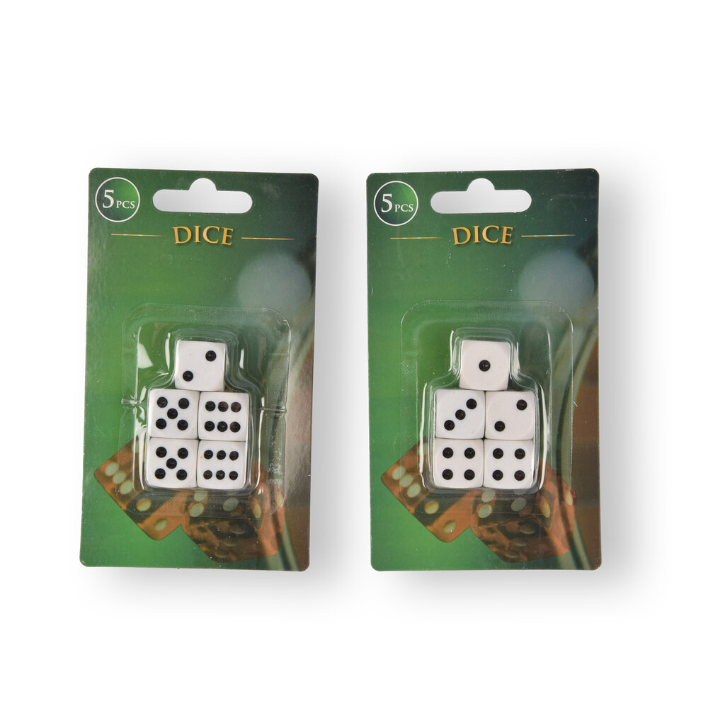 Discountershop Kwalitatieve Hoogwaardige Dobbelstenen Set van 10 Stuks - Plastic Speelstenen - Wit/Zwart - 1.5cm x 1.5cm - 50g Discountershop Kwalitatieve Hoogwaardige Dobbelstenen Set van 10 Stuks - Plastic Speelstenen - Wit/Zwart - 1.5cm x 1.5cm - 50g
