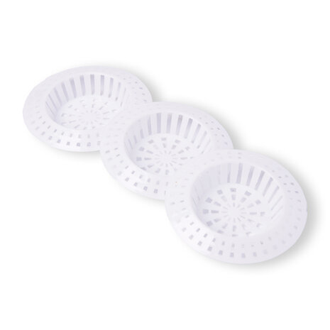 Discountershop Hoogwaardig Gootsteenfilter - Efficiënte Afvoerzeef van Kunststof - Wit, 7.5cm Diameter Discountershop Hoogwaardig Gootsteenfilter - Efficiënte Afvoerzeef van Kunststof - Wit, 7.5cm Diameter