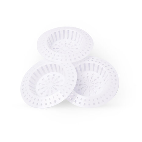 Discountershop High-quality Sink Filter - Efficient Plastic Drain Strainer - White, 7.5cm Diameter Discountershop High-quality Sink Filter - Efficient Plastic Drain Strainer - White, 7.5cm Diameter