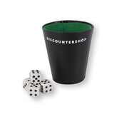 Discountershop Dobbelspelset - 5 plastic game stenen met dobbelbeker - Gokstenen - met een enkelvoudig notitieboekje" Discountershop Dobbelspelset - 5 plastic game stenen met dobbelbeker - Gokstenen - met een enkelvoudig notitieboekje"