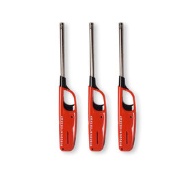 Discountershop Krachtige elektrische aansteker - Gasaansteker - BBQ starter elektrisch | Navulbare aansteker | 3 stuks | Plastic | Rood | 268mm Discountershop Krachtige elektrische aansteker - Gasaansteker - BBQ starter elektrisch | Navulbare aansteker | 3 stuks | Plastic | Rood | 268mm