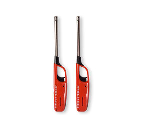 Discountershop Krachtige elektrische aansteker - Gasaansteker - BBQ starter elektrisch | Navulbare aansteker | 2 stuks | Plastic | Rood | 268mm Discountershop Krachtige elektrische aansteker - Gasaansteker - BBQ starter elektrisch | Navulbare aansteker | 2 stuks | Plastic | Rood | 268mm