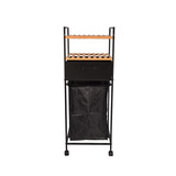 Discountershop Stijlvol Vrijstaand Badkamerrek - Modern Badkamer Opbergrek met Wasmand - Handdoekrekken | Bamboe en Metaal | 38x105.50x33 cm Discountershop Stijlvol Vrijstaand Badkamerrek - Modern Badkamer Opbergrek met Wasmand - Handdoekrekken | Bamboe en Metaal | 38x105.50x33 cm