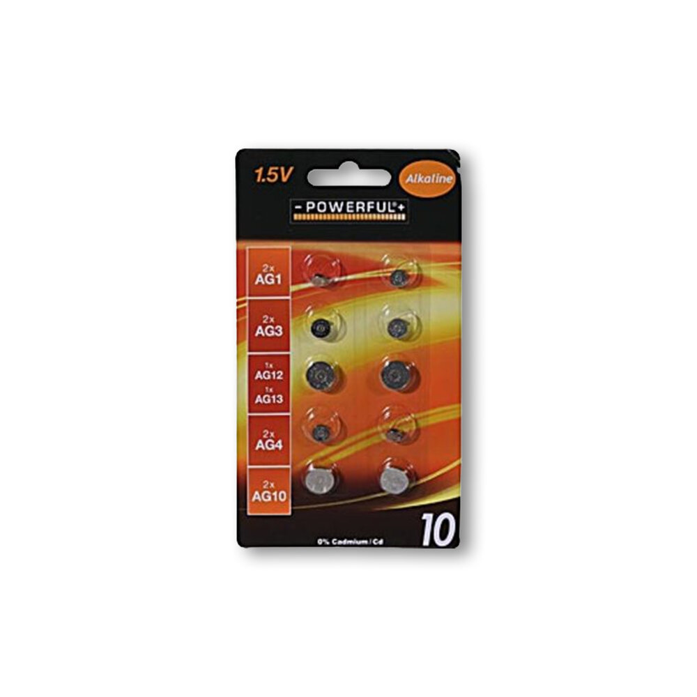 Merkloos Buy High Quality 10 pcs Button Cells and Batteries - Alkaline and Lithium with Silver Color and 1.5V Voltage - including AG1, AG3, AG12, AG13, AG4 and AG10 Merkloos Buy High Quality 10 pcs Button Cells and Batteries - Alkaline and Lithium with Silver Color and 1.5V Voltage - including AG1, AG3, AG12, AG13, AG4 and AG10