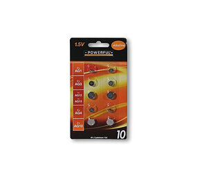 Merkloos Buy High Quality 10 pcs Button Cells and Batteries - Alkaline and Lithium with Silver Color and 1.5V Voltage - including AG1, AG3, AG12, AG13, AG4 and AG10 Merkloos Buy High Quality 10 pcs Button Cells and Batteries - Alkaline and Lithium with Silver Color and 1.5V Voltage - including AG1, AG3, AG12, AG13, AG4 and AG10
