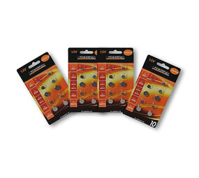 Merkloos Hoogwaardige 40 stuks Knoopcellen en Batterijen - Alkaline en Lithium met Zilveren Kleur en 1.5V Voltage - inclusief AG1, AG3, AG12, AG13, AG4 en AG10 Merkloos Hoogwaardige 40 stuks Knoopcellen en Batterijen - Alkaline en Lithium met Zilveren Kleur en 1.5V Voltage - inclusief AG1, AG3, AG12, AG13, AG4 en AG10