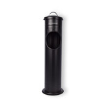 Discountershop Stylish Black Standing Ashtrays - Stainless Steel Smoking Accessory - 59L - Set of 1 Discountershop Stylish Black Standing Ashtrays - Stainless Steel Smoking Accessory - 59L - Set of 1