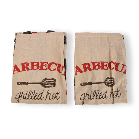 Discountershop 2x Stylish Beige Aprons - Kitchen Apron for Chefs: Lightweight 100% Cotton Baker's Apron - 115cm x 61cm Discountershop 2x Stylish Beige Aprons - Kitchen Apron for Chefs: Lightweight 100% Cotton Baker's Apron - 115cm x 61cm