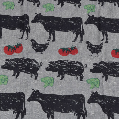 Discountershop 1x Stijlvol Grijs Schorten - Keukenschort voor Koks: Lichtgewicht 100% Katoenen Bakkersschort - 115cm x 61cm