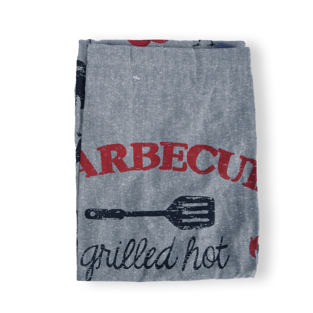 Discountershop 1x Stylish Grey Aprons - Kitchen Apron for Chefs: Lightweight 100% Cotton Baker's Apron - 115cm x 61cm