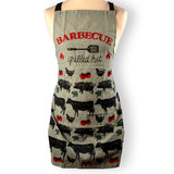 Discountershop 1x Stylish Green Aprons - Kitchen Apron for Chefs: Lightweight 100% Cotton Baker's Apron - 115cm x 61cm