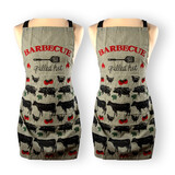 Discountershop Duo van Groene Bakkersschorten - Praktisch en Elegant, Lichtgewicht 100% Katoen, Afmetingen 115cm x 61cm Discountershop Duo van Groene Bakkersschorten - Praktisch en Elegant, Lichtgewicht 100% Katoen, Afmetingen 115cm x 61cm