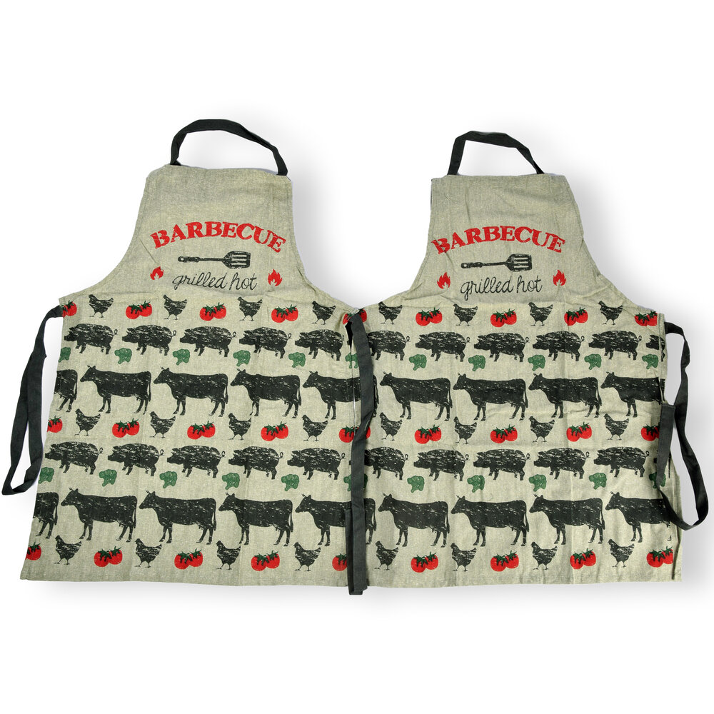 Discountershop Duo of Green Bakers Aprons - Practical and Elegant, Lightweight 100% Cotton, Dimensions 115cm x 61cm Discountershop Duo of Green Bakers Aprons - Practical and Elegant, Lightweight 100% Cotton, Dimensions 115cm x 61cm