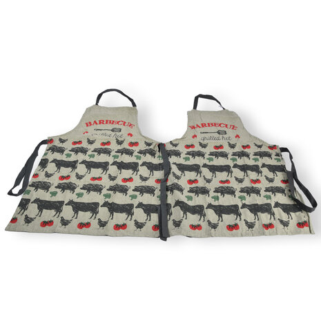 Discountershop Duo of Green Bakers Aprons - Practical and Elegant, Lightweight 100% Cotton, Dimensions 115cm x 61cm Discountershop Duo of Green Bakers Aprons - Practical and Elegant, Lightweight 100% Cotton, Dimensions 115cm x 61cm
