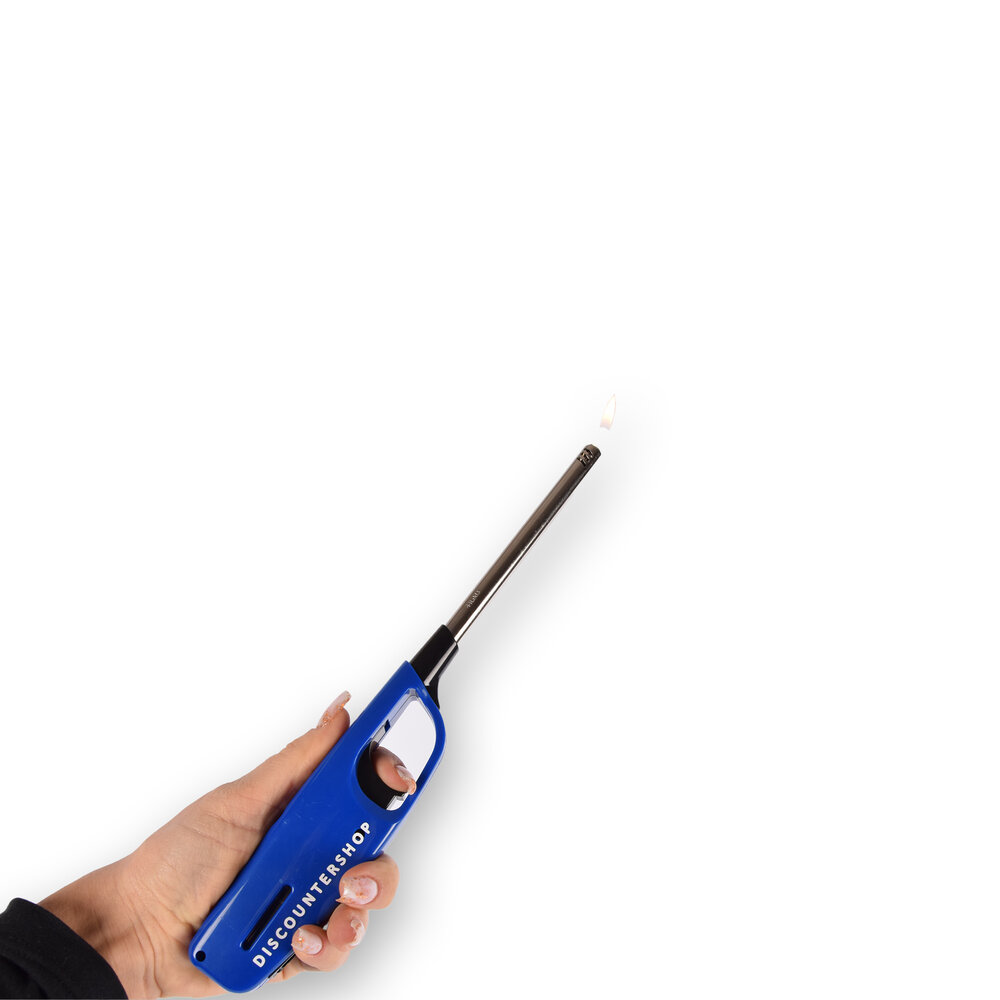 Discountershop Compacte BBQ Starter – 61g - Blauw - Navulbare Aansteker voor Snel en Gemakkelijk BBQ Aansteken – 4cm x 2cm x 28cm Discountershop Compacte BBQ Starter – 61g - Blauw - Navulbare Aansteker voor Snel en Gemakkelijk BBQ Aansteken – 4cm x 2cm x 28cm
