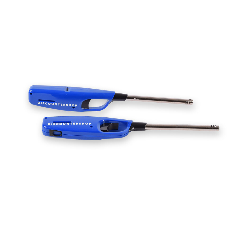 Discountershop 2x Compacte BBQ Starter – Blauw - Navulbare Aansteker voor Snel en Gemakkelijk BBQ Aansteken – 4cm x 2cm x 28cm Discountershop 2x Compacte BBQ Starter – Blauw - Navulbare Aansteker voor Snel en Gemakkelijk BBQ Aansteken – 4cm x 2cm x 28cm