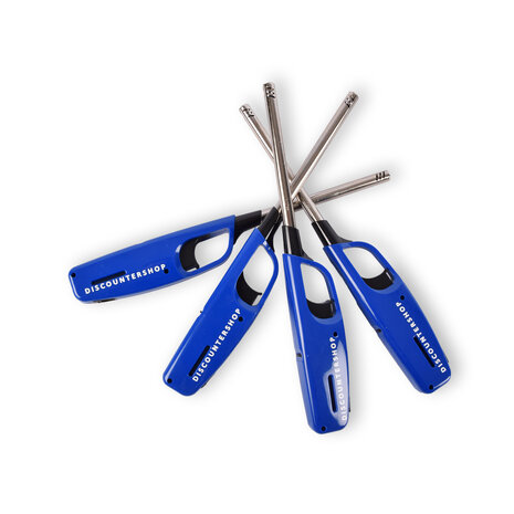Discountershop 4x Compacte BBQ Starter – Blauw - Navulbare Aansteker voor Snel en Gemakkelijk BBQ Aansteken – 4cm x 2cm x 28cm Discountershop 4x Compacte BBQ Starter – Blauw - Navulbare Aansteker voor Snel en Gemakkelijk BBQ Aansteken – 4cm x 2cm x 28cm