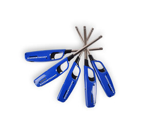 Discountershop 5x Compacte BBQ Starter – Blauw - Navulbare Aansteker voor Snel en Gemakkelijk BBQ Aansteken – 4cm x 2cm x 28cm Discountershop 5x Compacte BBQ Starter – Blauw - Navulbare Aansteker voor Snel en Gemakkelijk BBQ Aansteken – 4cm x 2cm x 28cm