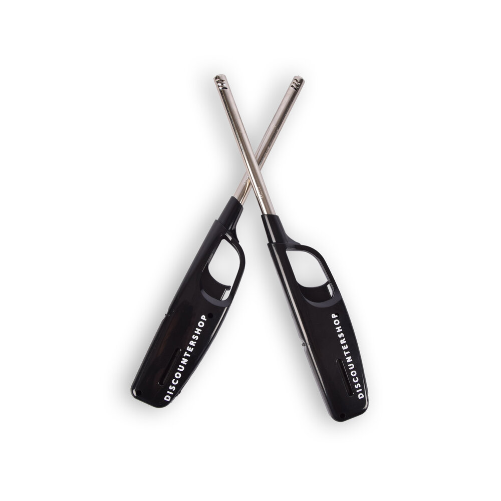 Discountershop 2x Compact BBQ Starter – Black - Refillable Lighter for Quick and Easy BBQ Lighting - 4cm x 2cm x 28cm Discountershop 2x Compact BBQ Starter – Black - Refillable Lighter for Quick and Easy BBQ Lighting - 4cm x 2cm x 28cm