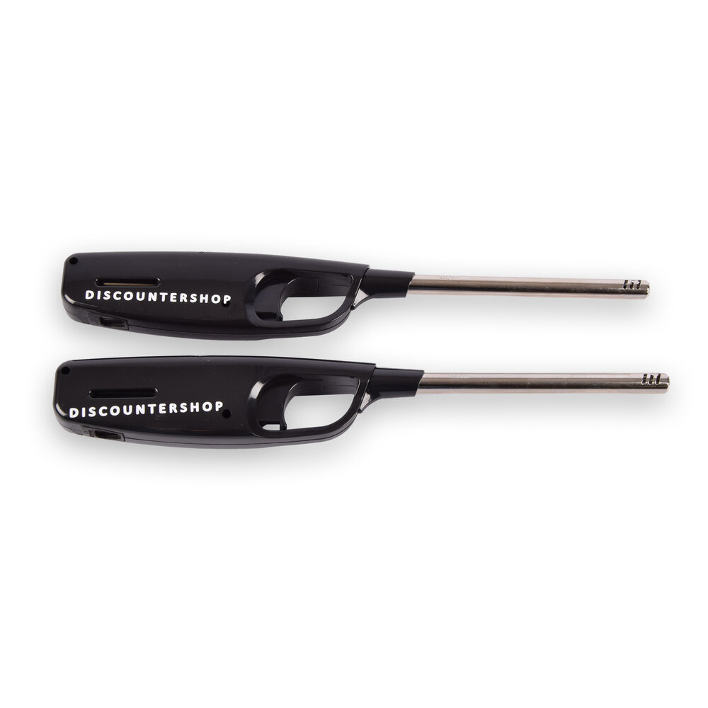 Discountershop 2x Compact BBQ Starter – Black - Refillable Lighter for Quick and Easy BBQ Lighting - 4cm x 2cm x 28cm Discountershop 2x Compact BBQ Starter – Black - Refillable Lighter for Quick and Easy BBQ Lighting - 4cm x 2cm x 28cm