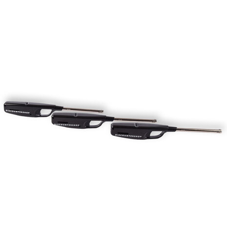 Discountershop 3x Compacte BBQ Starter – Zwart - Navulbare Aansteker voor Snel en Gemakkelijk BBQ Aansteken – 4cm x 2cm x 28cm Discountershop 3x Compacte BBQ Starter – Zwart - Navulbare Aansteker voor Snel en Gemakkelijk BBQ Aansteken – 4cm x 2cm x 28cm