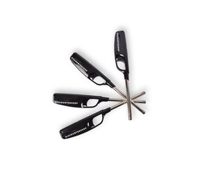 Discountershop 4x Compacte BBQ Starter – Zwart - Navulbare Aansteker voor Snel en Gemakkelijk BBQ Aansteken – 4cm x 2cm x 28cm Discountershop 4x Compacte BBQ Starter – Zwart - Navulbare Aansteker voor Snel en Gemakkelijk BBQ Aansteken – 4cm x 2cm x 28cm