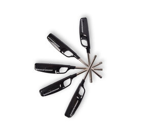 Discountershop 5x Snelle BBQ Starter: Zwarte Navulbare Aansteker - 4cm x 2cm x 28cm - voor Eenvoudig BBQ Aansteken. Discountershop 5x Snelle BBQ Starter: Zwarte Navulbare Aansteker - 4cm x 2cm x 28cm - voor Eenvoudig BBQ Aansteken.