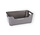 Grey Plastic Storage Basket – 1L – Compact and Lightweight – Multi-Purpose for Home Organization – 17.5 x 27 x 11 cm