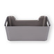 Discountershop Grey Plastic Storage Basket – 1L – Compact and Lightweight – Multi-Purpose for Home Organization – 17.5 x 27 x 11 cm