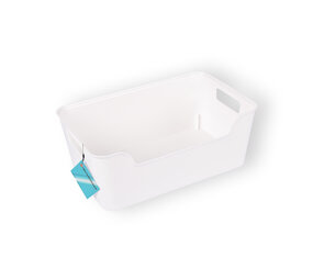 Discountershop 1x Compact Stylish Storage Basket Made of White Plastic | Lightweight | 1 Liter Capacity | 17.5cm x 27cm x 11cm Discountershop 1x Compact Stylish Storage Basket Made of White Plastic | Lightweight | 1 Liter Capacity | 17.5cm x 27cm x 11cm
