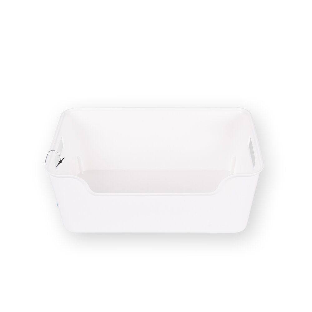 Discountershop 1x Compact Stylish Storage Basket Made of White Plastic | Lightweight | 1 Liter Capacity | 17.5cm x 27cm x 11cm Discountershop 1x Compact Stylish Storage Basket Made of White Plastic | Lightweight | 1 Liter Capacity | 17.5cm x 27cm x 11cm