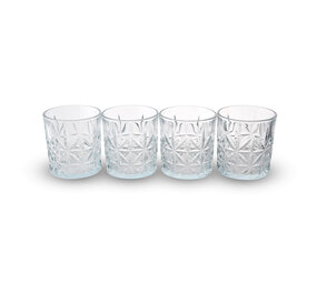 Discountershop Luxury Transparent Drinking Glasses Set - 4 Water Glasses - 230ml - Dishwasher Safe Discountershop Luxury Transparent Drinking Glasses Set - 4 Water Glasses - 230ml - Dishwasher Safe