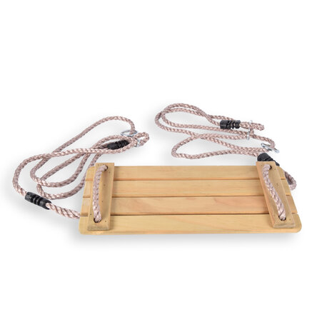 Discountershop Sturdy Wooden Swing for the Garden - Swing Seat - Natural Brown - 16cm x 40cm x 2.5cm - Max 40kg - Sustainable Wood Discountershop Sturdy Wooden Swing for the Garden - Swing Seat - Natural Brown - 16cm x 40cm x 2.5cm - Max 40kg - Sustainable Wood