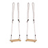2x Swing Set Made Of Sturdy Wood For The Garden - Including Swing Seats - Natural Brown - Dimensions 16cm x 40cm x 2.5cm - Maximum Carrying Weight Of 40kg - Sustainable Use Of Wood. 2x Swing Set Made Of Sturdy Wood For The Garden - Including Swing Seats - Natural Brown - Dimensions 16cm x 40cm x 2.5cm - Maximum Carrying Weight Of 40kg - Sustainable Use Of Wood.