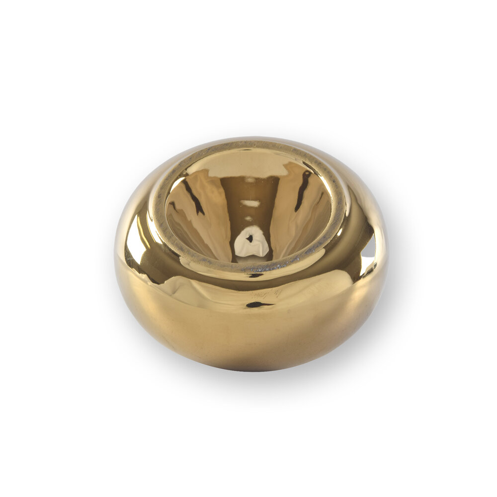 Discountershop Drie Stijlvolle Gouden Asbakken: Ø 11cm, 6cm Hoog, Luxe Rookaccessoire - Asbakken Voor Sigaretten