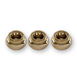 Discountershop Drie Stijlvolle Gouden Asbakken: Ø 11cm, 6cm Hoog, Luxe Rookaccessoire - Asbakken Voor Sigaretten
