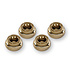 4x Gouden Dolomiet Asbakken - Geschikt Als Sigarettenasbak - Diameter Van 11cm En Hoogte Van 6cm - Perfect Cadeau Voor Rokers 4x Gouden Dolomiet Asbakken - Geschikt Als Sigarettenasbak - Diameter Van 11cm En Hoogte Van 6cm - Perfect Cadeau Voor Rokers