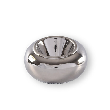 Discountershop Eén Stijlvolle Zilveren Dolomiet Asbak: Ø 11cm, 6cm Hoog, Luxe Rookaccessoire Discountershop Eén Stijlvolle Zilveren Dolomiet Asbak: Ø 11cm, 6cm Hoog, Luxe Rookaccessoire