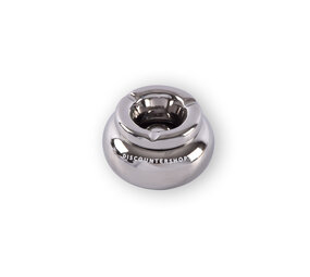 Discountershop Eén Stijlvolle Zilveren Dolomiet Asbak: Ø 11cm, 6cm Hoog, Luxe Rookaccessoire Discountershop Eén Stijlvolle Zilveren Dolomiet Asbak: Ø 11cm, 6cm Hoog, Luxe Rookaccessoire