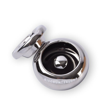 Discountershop Eén Stijlvolle Zilveren Dolomiet Asbak: Ø 11cm, 6cm Hoog, Luxe Rookaccessoire Discountershop Eén Stijlvolle Zilveren Dolomiet Asbak: Ø 11cm, 6cm Hoog, Luxe Rookaccessoire