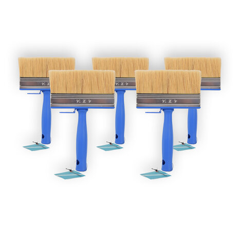Discountershop 5x | Blokkwast | Plastic | Muurverfkwast | Kwast | Blauw | 23cm x 14cm x 4cm | Geschikt voor Watergedragen en Oliegedragen Verven Discountershop 5x | Blokkwast | Plastic | Muurverfkwast | Kwast | Blauw | 23cm x 14cm x 4cm | Geschikt voor Watergedragen en Oliegedragen Verven
